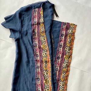 Sheer Kimono Cap sleeve overcoat